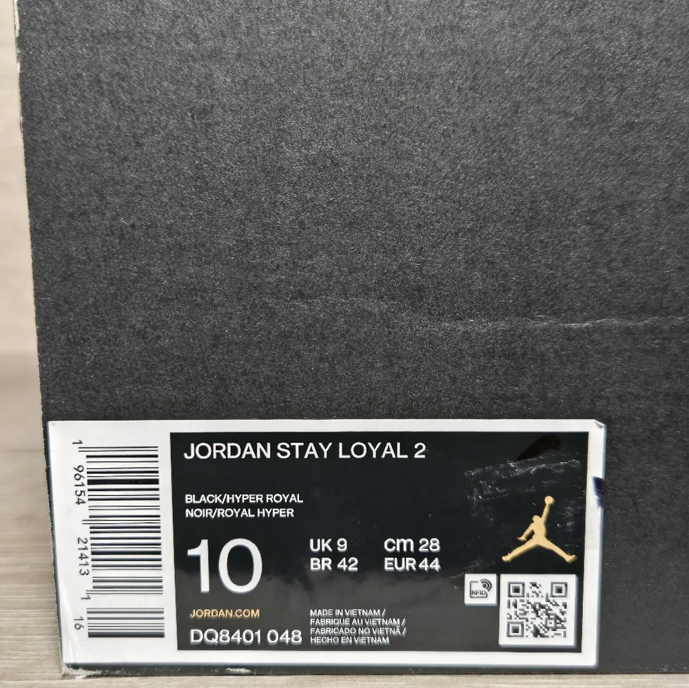 Air Jordan Stay Loyal 2 NY Knicks Black Hyper Royal Orange DQ8401-048 Mens 10